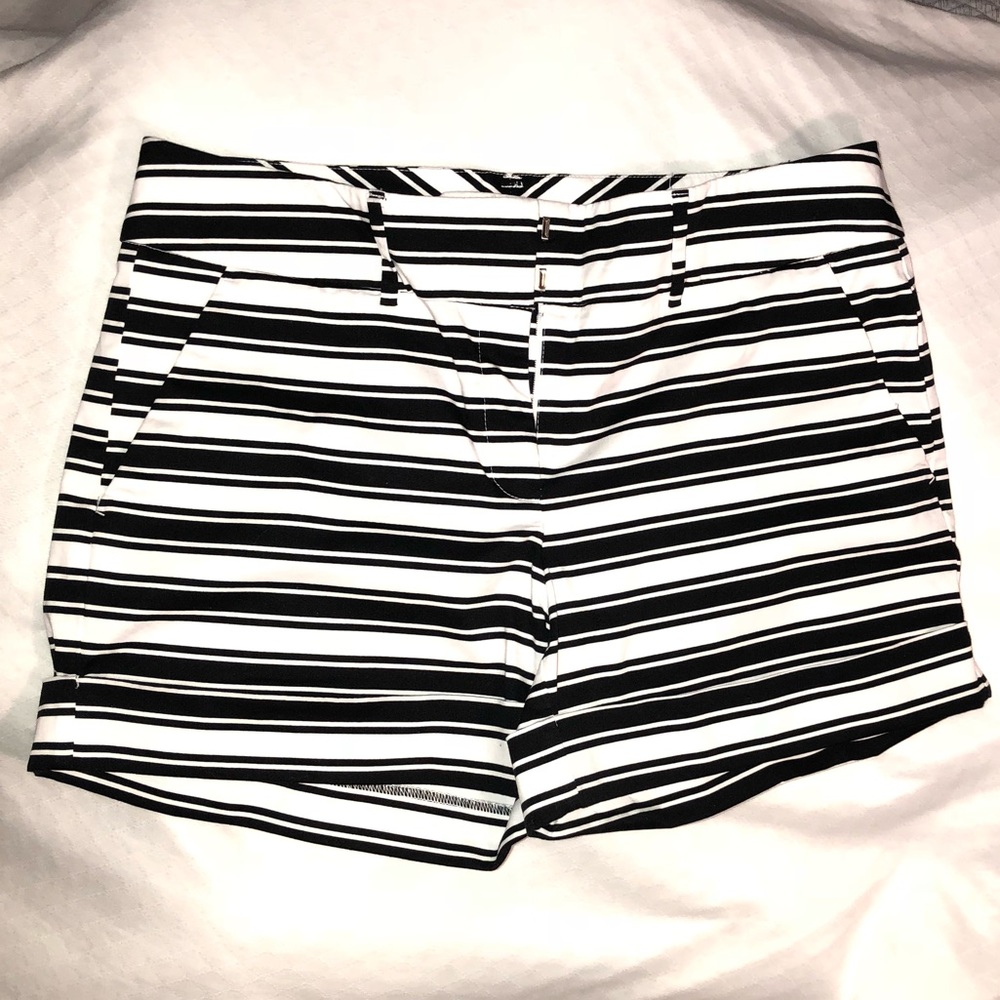 Black & White striped shorts